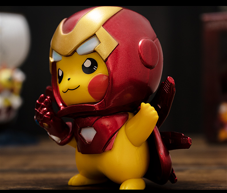 pikachu iron man figure