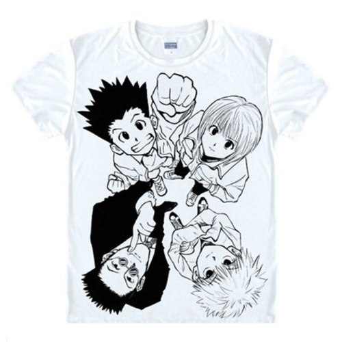 Hunter X Gon Freecss Hisoka Kurapika Killua Zoldyck T Shirt His tribe was massacred by the phantom troupe (which later appears in the series) when angered or excited. usd