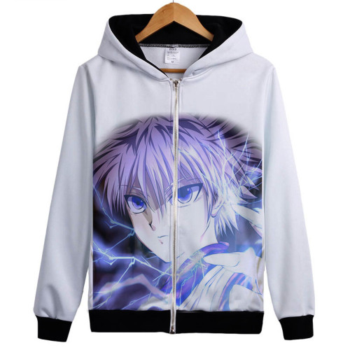 Hunter X Gon Freecss Killua Zoldyck Kurapika Anime Hoodie With purple hoodies you'll be well equipped. hunter x gon freecss killua zoldyck