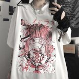 Harajuku Summer Short Sleeve Anime Cartoon Print T-Shirt