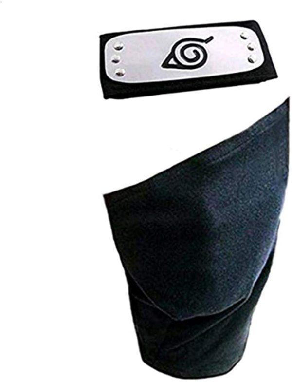 Naruto Cosplay Headband Leaf Village Kakashi Cosplay Mask Veil