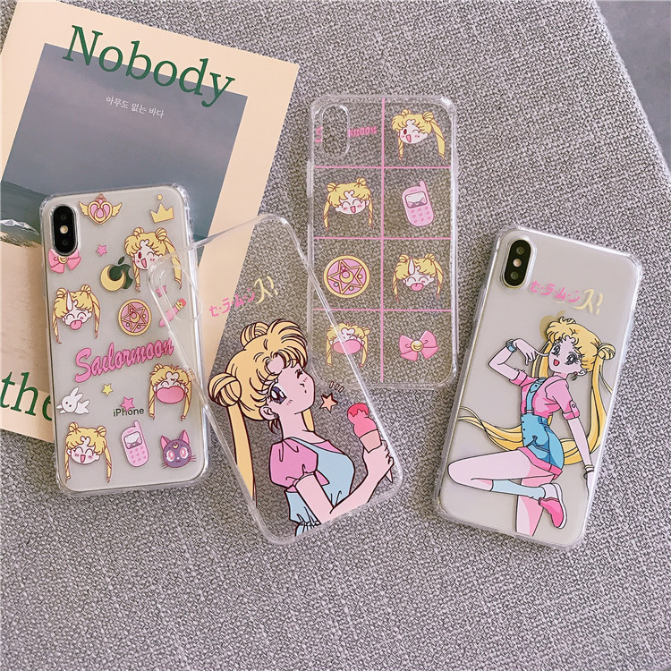 Sailor moon silicone phone case Clearance