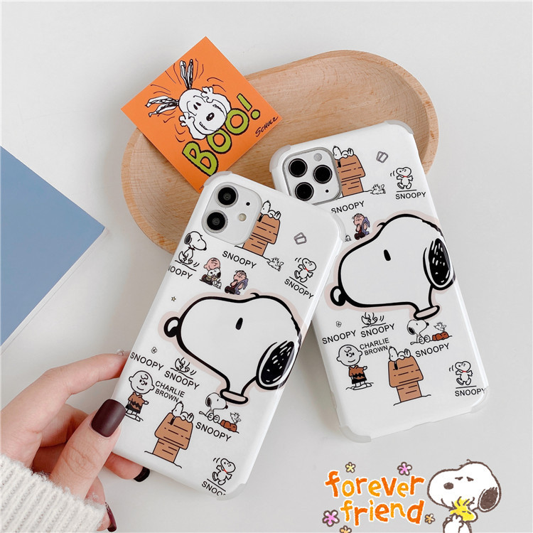 Four Corners Drop Resistance Snoopy Silicone Phone Case