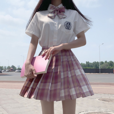 JK Pleated High-waist A-line Skirt
