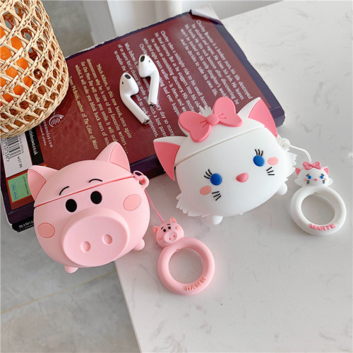 Cute Cartoon Airpods Silicon Soft Shell Protective Case