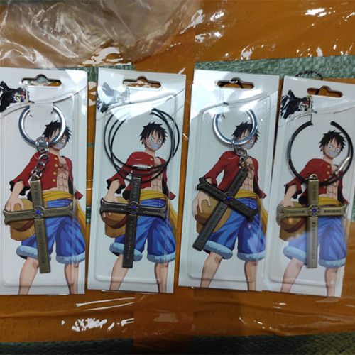 One Piece Dracule Mihawk Sword Key Chains Necklaces