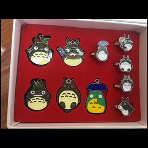 Tonari No Totoro Pendant & Necklaces & Rings Package