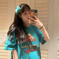 Retro Loose Oversize Printed Casual Short Sleeve T-Shirt