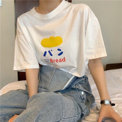Printed Versatile Loose Short Sleeve T-shirt