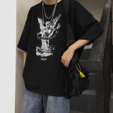 Harajuku Style Hip Hop Couple Loose Short Sleeve T-shirt
