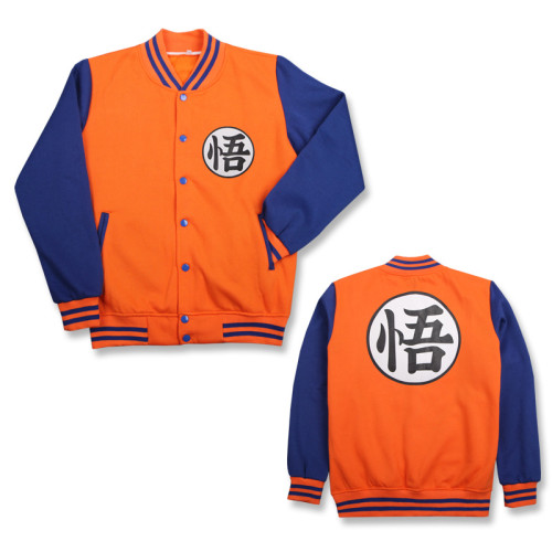 Dragon Ball Son Goku Zip Baseball Jacket Dragon Ball Son Goku Zip Baseball Jacket