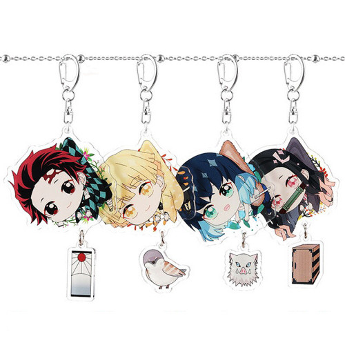 Anime Demon Slayer Kimetsu No Yaiba Cosplay Acrylic Key Chain Anime Demon Slayer Kimetsu No Yaiba Cosplay Acrylic Key Chain