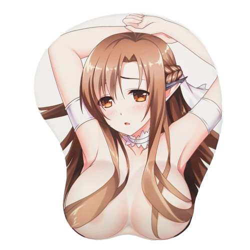 Anime Sword Art Online Asuna 3D Oppai Mouse Pad with Gel Wrist Rest