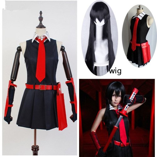 Akame Ga Kill Akame Black Sleeveless Uniform Outfit Cosplay Costumes And Wig Christmas Gifts Great deals on one book or all books in the series. usd