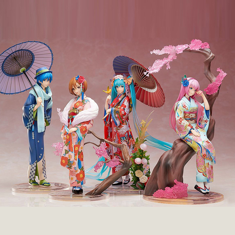 Stronger Hatsune Miku Luka Meiko Kaito Kimono Hanairogoromo 1/8 Scale PVC Figure