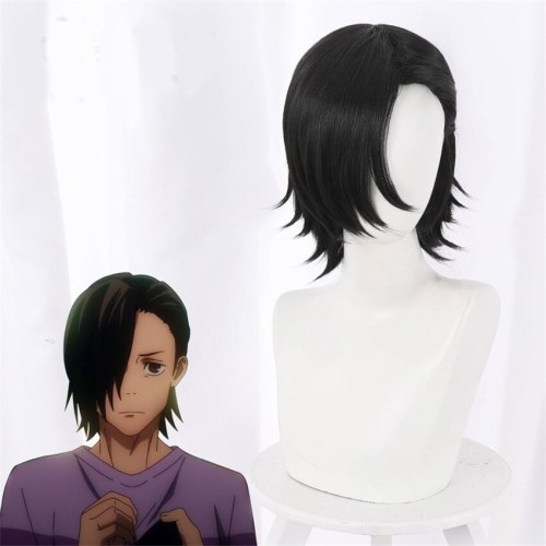 Anime Jujutsu Kaisen Yoshino Junpei Cosplay Wig Black Short Hair Anime Costume Props