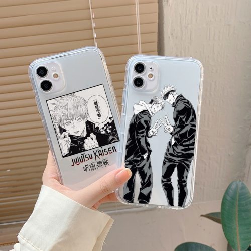 Anime Jujutsu Kaisen Shockproof Silicone Phone Case for iPhone 12 Mini 11  Pro Max XS XR