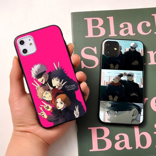 Anime Jujutsu Kaisen Phone Case Soft TPU Back Cover Coque For iPhone 11 Pro X XR XS Max 7