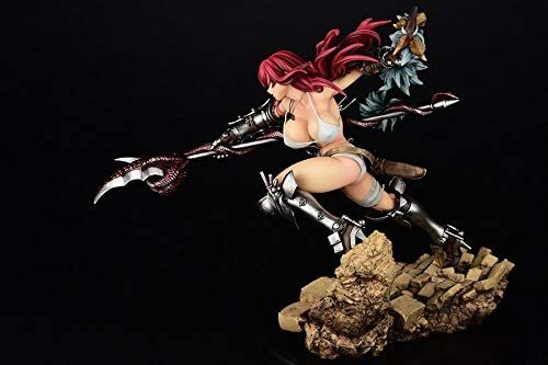Orcatoys Fairy Tail Erza Scarlet 1 6 Scale Pvc Figure Is sculpted flowing wildly behind her to match her battle pose. orcatoys fairy tail erza scarlet 1 6