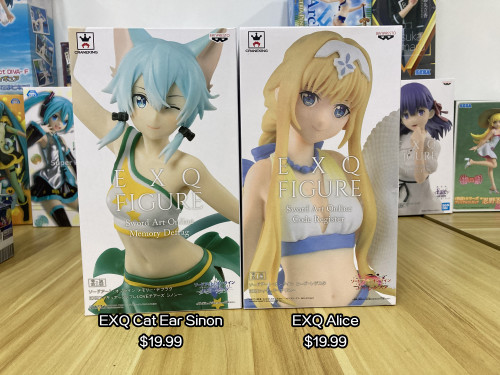 Anime Sword Art Online EXQ Cat Ear Sinon EXQ Alice Figure