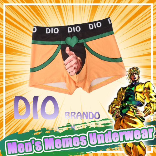 Anime JoJo's Bizarre Adventure Dio Brando Jotaro Mista Men's Memes Underwear Boxer Shorts Girls' Safety Pants for Skirts