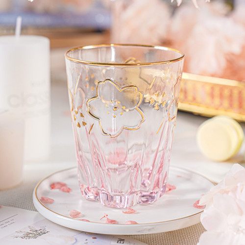 Cherry Blossom Season Kawaii Sakura Glass Mug