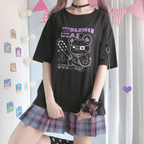 Harajuku Violence Bear Printed Cool Summer T-shirt