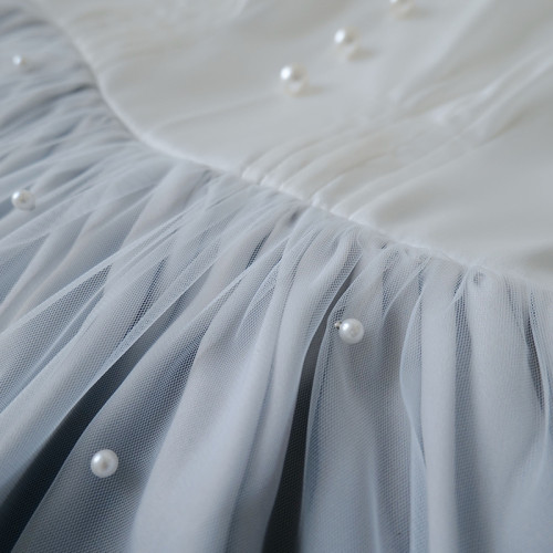Milky Way Dream Dress Ruffles Lace Pearl Gradient Color Fairy Lolita Tulle Dress