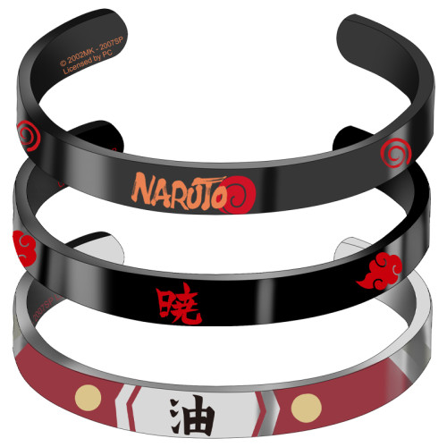 Anime Naruto Uzumaki Naruto Akatsuki Jiraiya Metal Bracelet