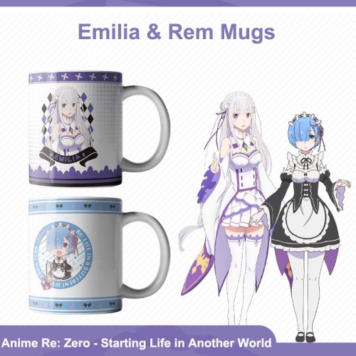 Anime Re: Zero - Starting Life in Another World Rem Emilia Print Cute Mugs