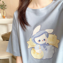 Baby Bunny Cotton Soft Girl Sweet Short-sleeve Summer Loose T-shirt