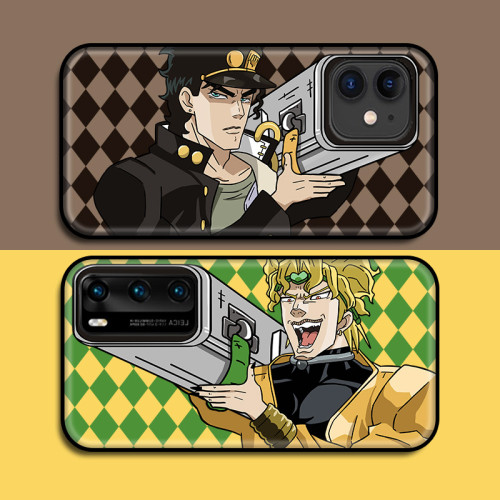 Anime JoJo's Bizarre Adventure Creative Phone Cases Funny Protective Covers Compatible with iPhone 11/12/13 Anime JoJo's Bizarre Adventure Creative Phone Cases Funny Protective Covers Compatible with iPhone 11/12/13