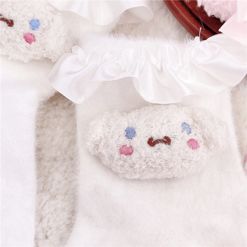 Sweet Girl Melody Kuromi Cinnamoroll Pom Pom Purin Frill Ruffles Plush Socks