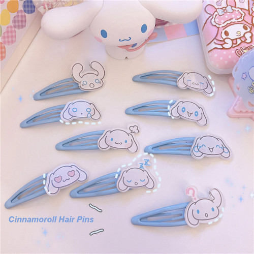 Kawaii Cinnamoroll with Multiple Facial Expressions Sweet Style Hair Clip
