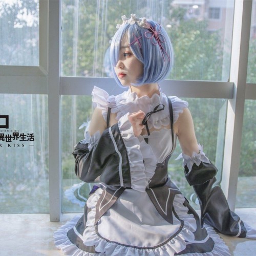 Anime Re: Life in a Different World from Zero Rem Ram Cosplay Costume Maid Dress