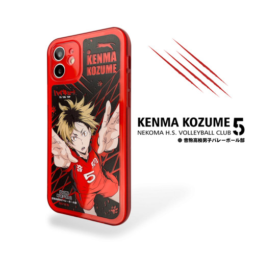 Anime Haikyu!! to The Top: Kenma Kozume TPU Soft Phone Cases for iPhone X/Xs/11/12/12 Pro/12 Pro Max/13