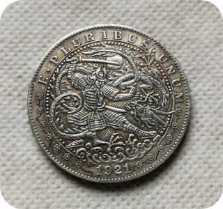 Type #13_Hobo Nickel Coin 1921 Morgan Dollar COPY COINS-replica commemorative coins