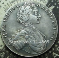 MOCKOBCKI 1 ROUBLE 1712 RUSSIA Petr I Copy Coin commemorative coins