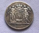 Type #2:  silver-plated_1841 RUSSIA 1 ROUBLE COPY commemorative coins