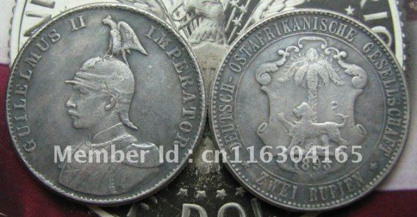 1893 GERMAN East Africa 2 R.COPY commemorative coins