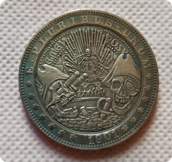 Type #19_Hobo Nickel Coin 1901-P Morgan Dollar COPY COINS-replica commemorative coins