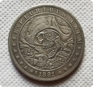 Type #18_Hobo Nickel Coin 1881-CC Morgan Dollar COPY COINS-replica commemorative coins