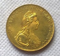 1782 russia 10 Roubles gold Copy Coin  commemorative coins