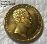 Type #3  Russia : 3A Brass medals COPY commemorative coins