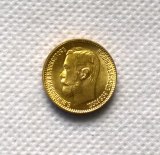 1902 RUSSIA 5 ROUBLE CZAR NICHOLAS II GOLD Copy Coin non-currency coins