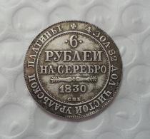 1830 Russia 6 platinum COPY FREE SHIPPING