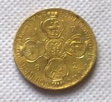 1782 russia 10 Roubles gold Copy Coin  commemorative coins