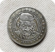 Type #15_Hobo Nickel Coin 1888 Morgan Dollar COPY COINS-replica commemorative coins