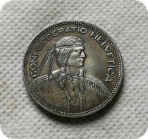 The indian Hobo Nickel Coin 1965B Switzerland 5 Francs copy coins commemorative coins collectibles