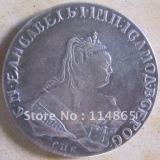 7 COINS RUSSIA CIIb 1 ROUBLE (1743-1750)  COPY commemorative coins